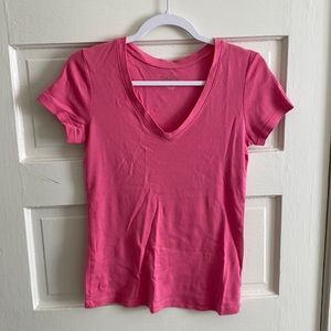 Lilly Pulitzer hot pink v neck